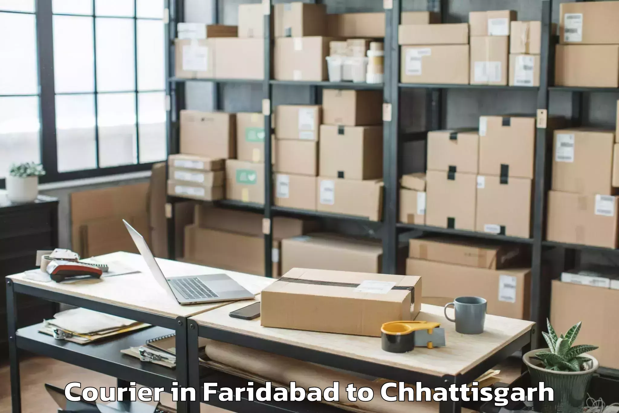 Reliable Faridabad to Gariyaband Courier